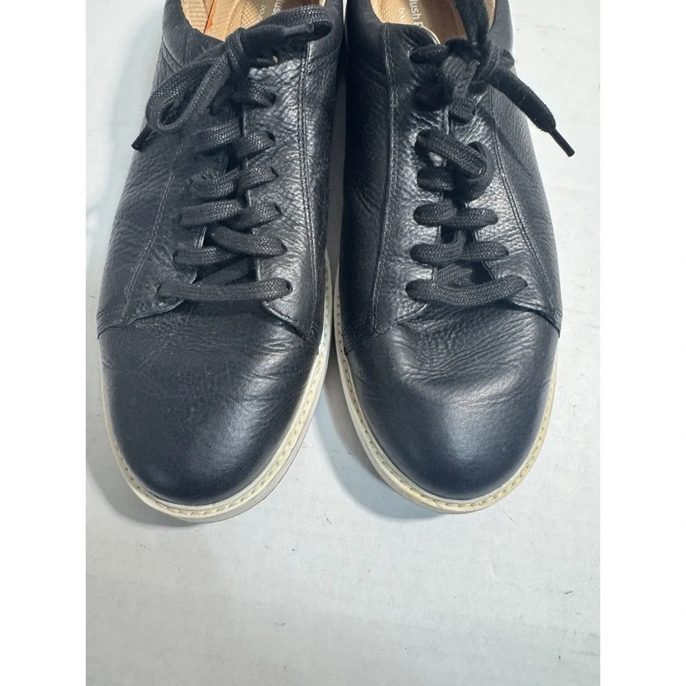 Hush Puppies Bounce Plus‎ Black Leather Lace-Up Shoes Men's Size 14